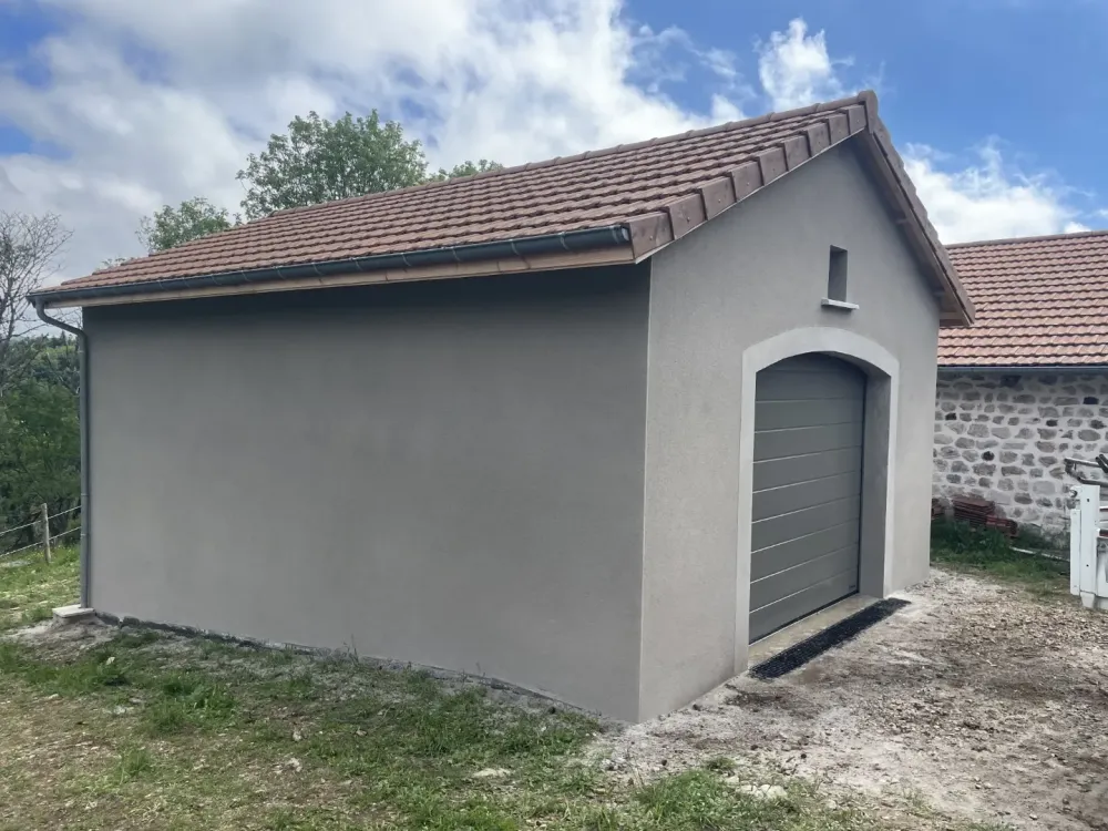 Façade crépis enduit à  Saint-Flour-de-Mercoire